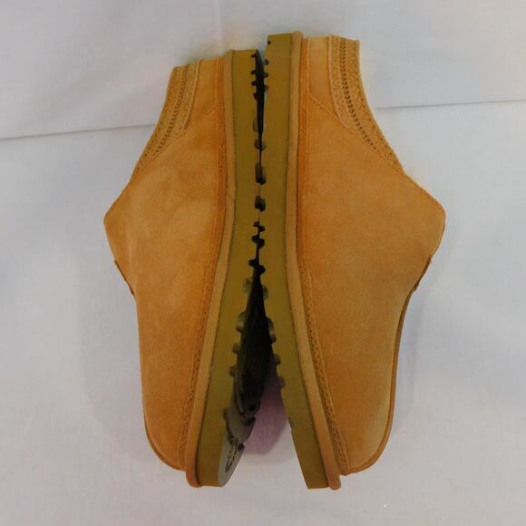 Ugg Neuman Chestnut Slippers Leather with Sheepskin Lining Mens Size 11 New - Picture 3 of 9
